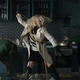 Charlize Theron, beating folks up.